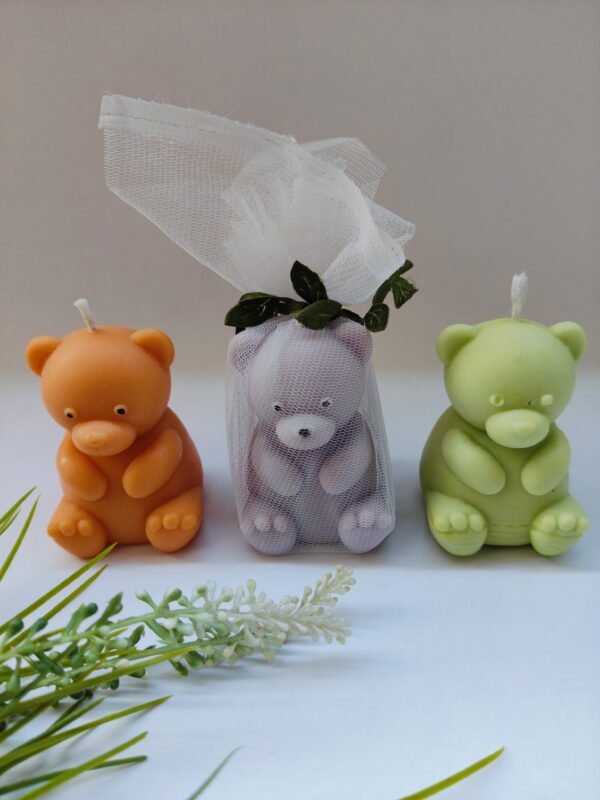 teddy bear candle