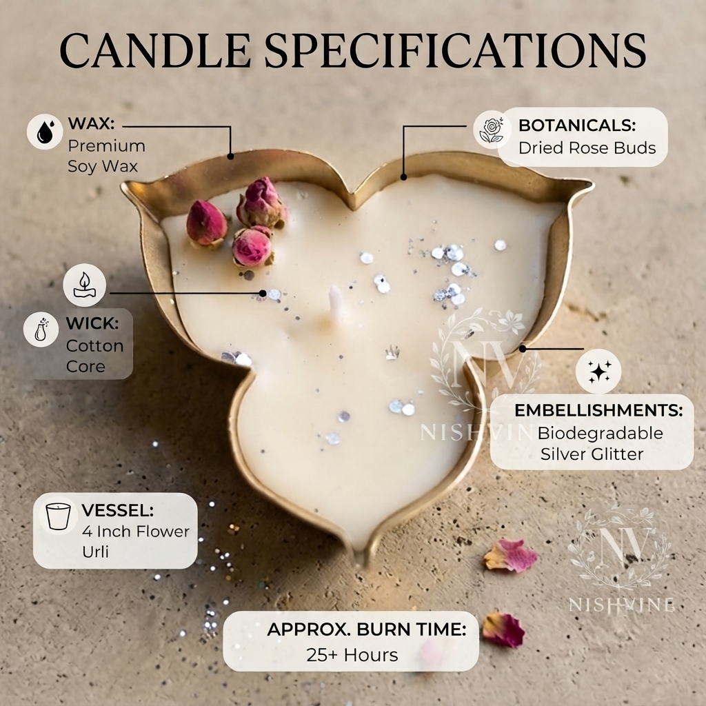 Urli Candle, 4 inch