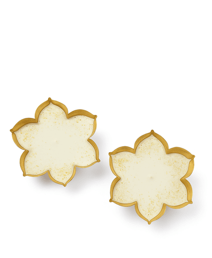 Glitter Urli Candles – 3.5″ Soy Wax Floral Gift Set