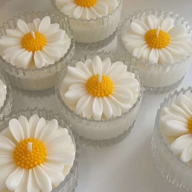 Mini Crystal Scented Candle Jar – White Soy Wax, Pack of 1 - Image 3