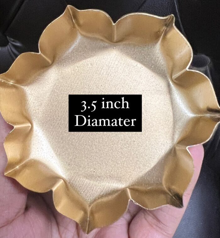 Lotus Metal Urli – 3.5 Inch Decorative Bowl