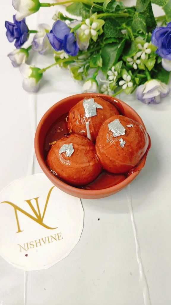 Terracotta Bowl Gulab Jamun Candle – Soy Wax (3 pcs)