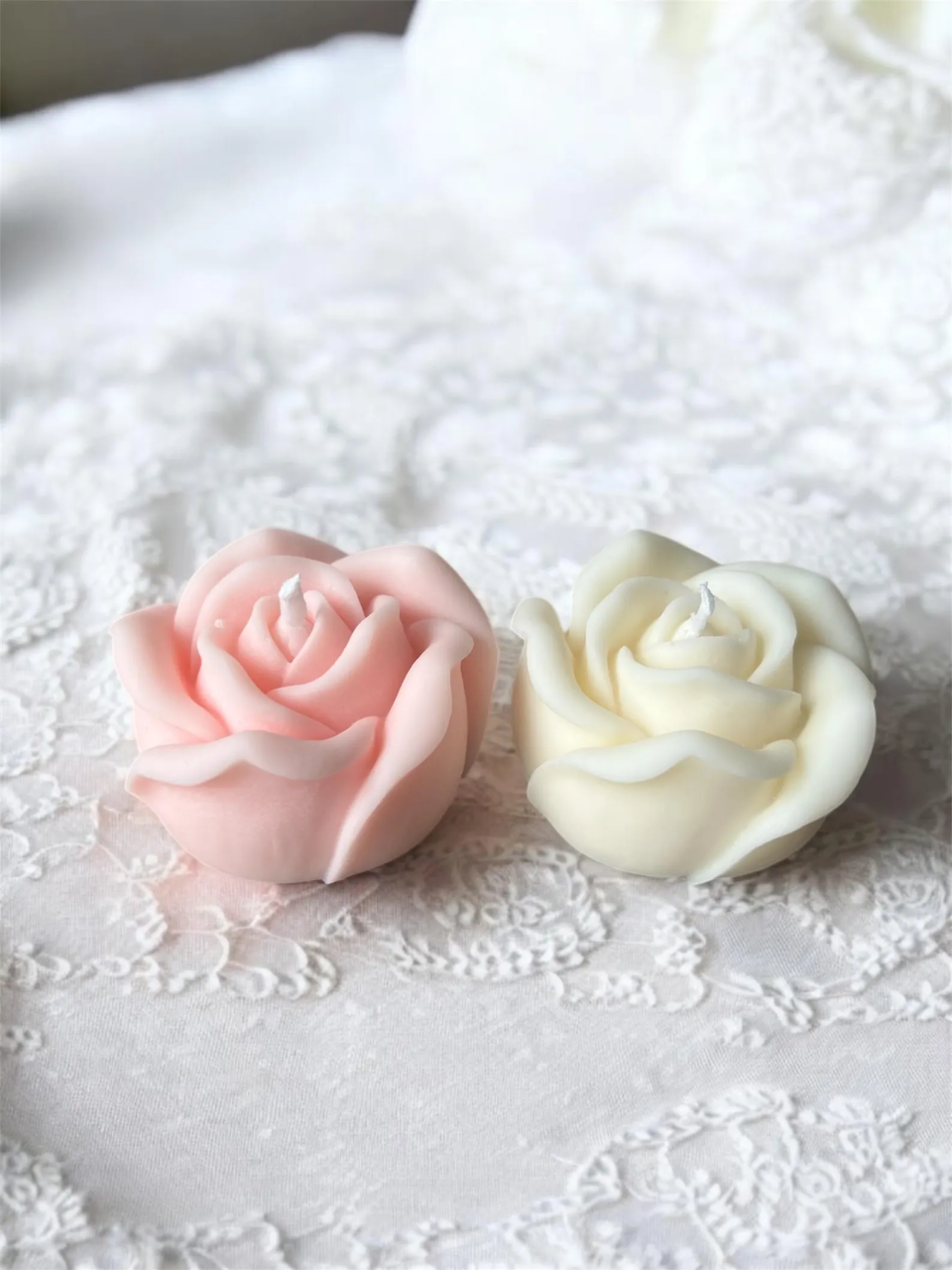 Rose Scented Candle Gift Set – Handmade Soy Wax, Pack of 2