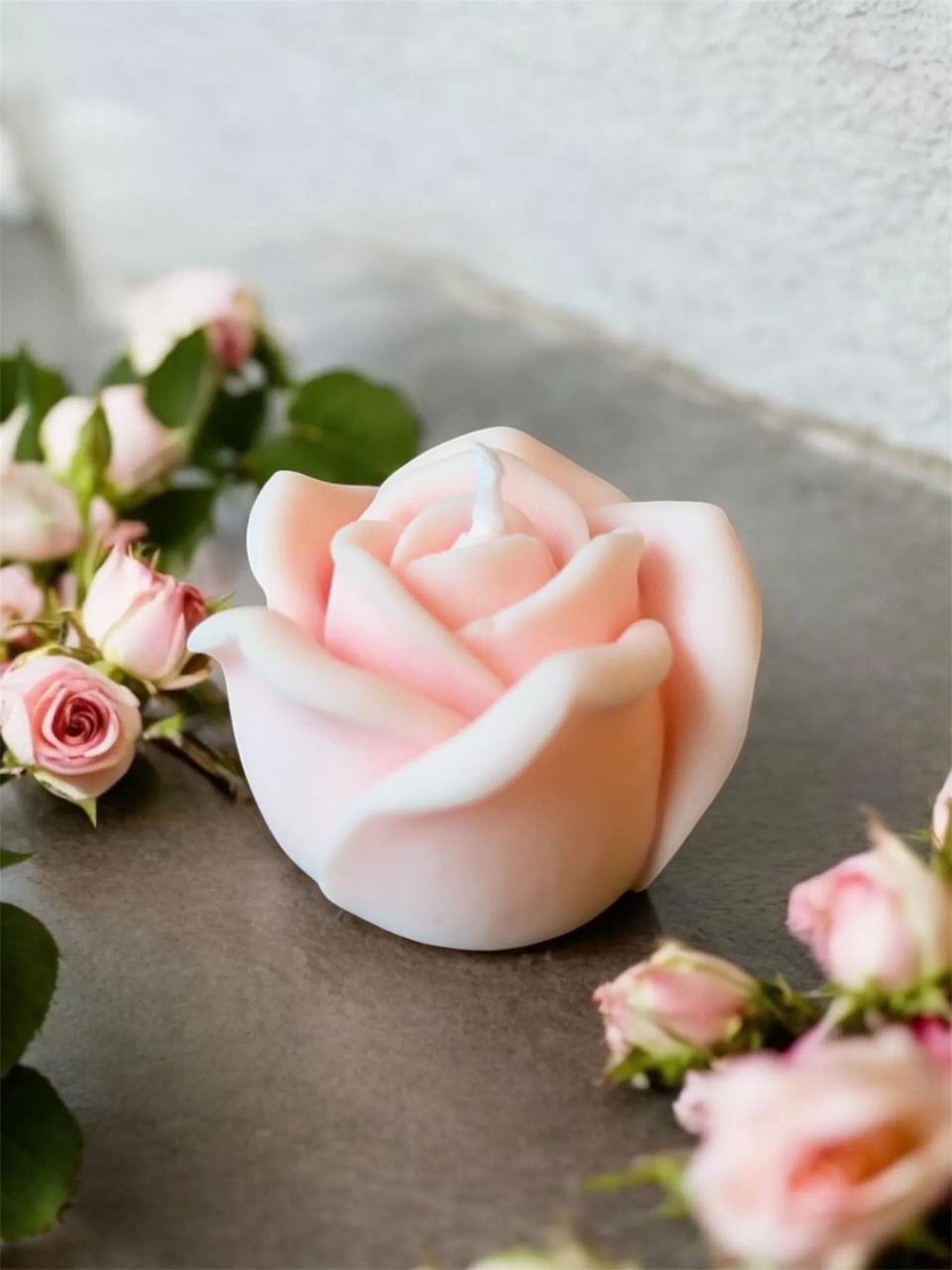 Rose Scented Candle Gift Set – Handmade Soy Wax, Pack of 2