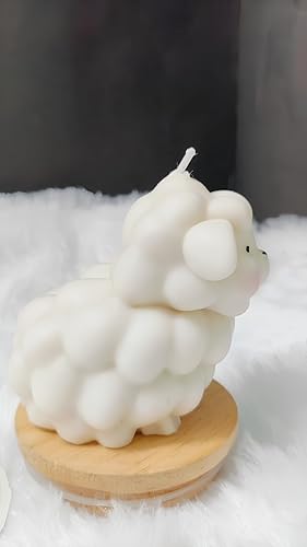 Sheep Shaped Candle Soy Wax Gift – Cute Scented Candle (140g)