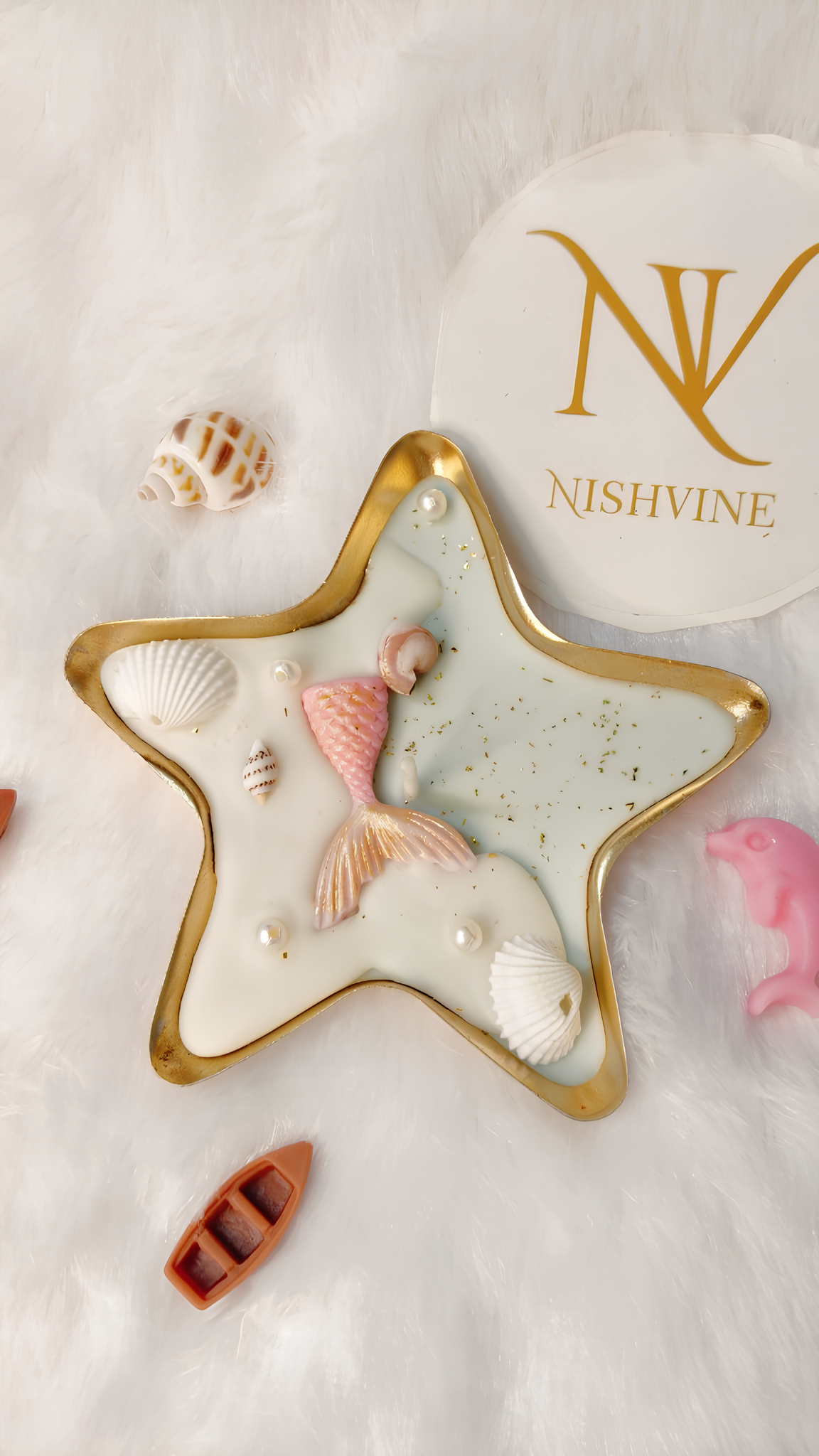 Star Shaped Urli Scented Candle – Set of 2, 4 Inch, 20-Hour Burn