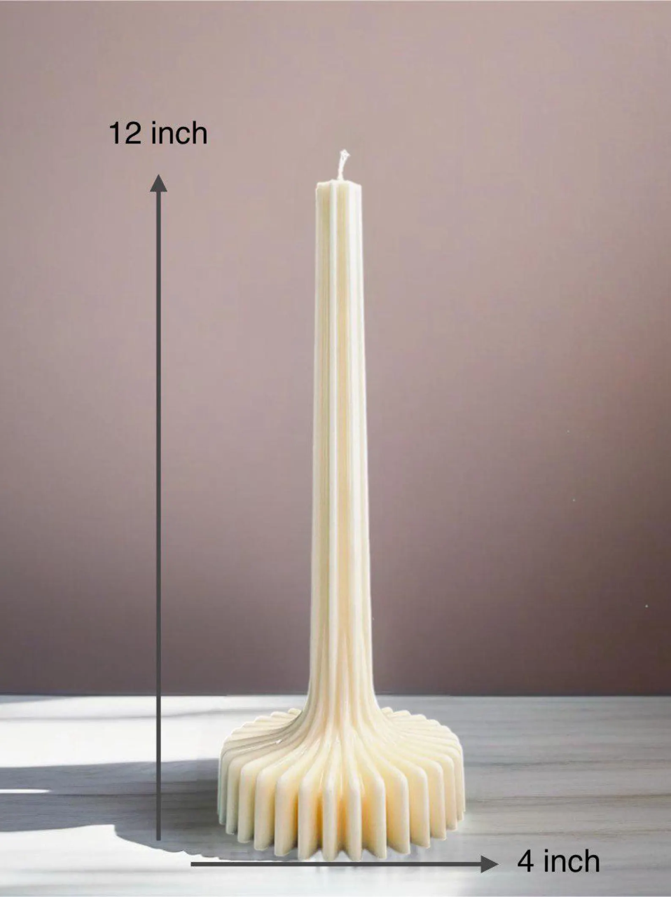 NishVine Big Vase Candle – 11 Inch Sculptural Soy Wax - Image 3