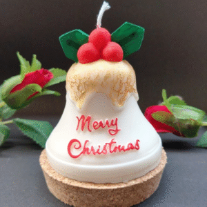 Jingle Bell Scented Candle – 165g soy wax festive candle for Christmas and New Year