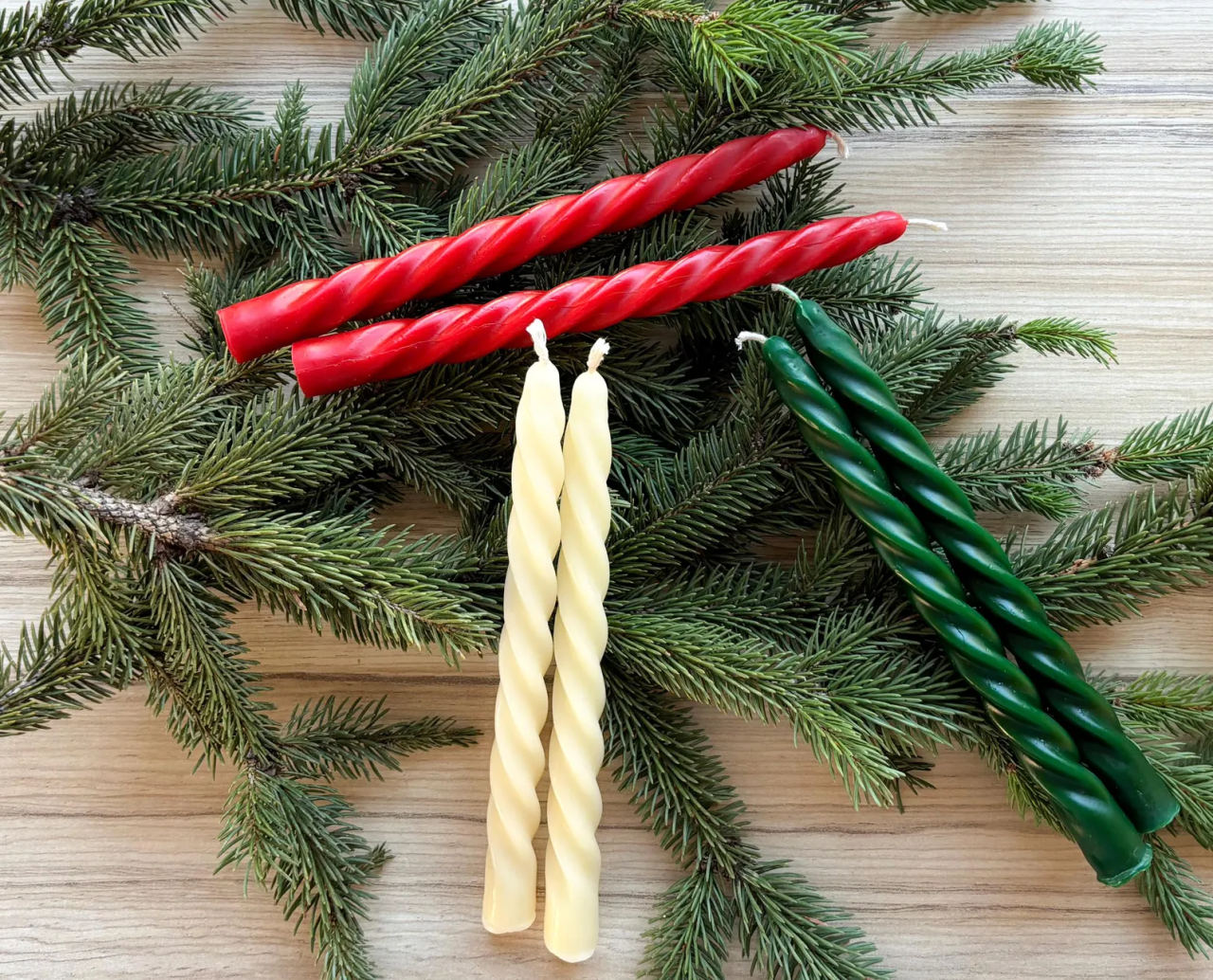 Spiral Taper Candles – 10 Inch Dripless & Smokeless (Pack of 6)