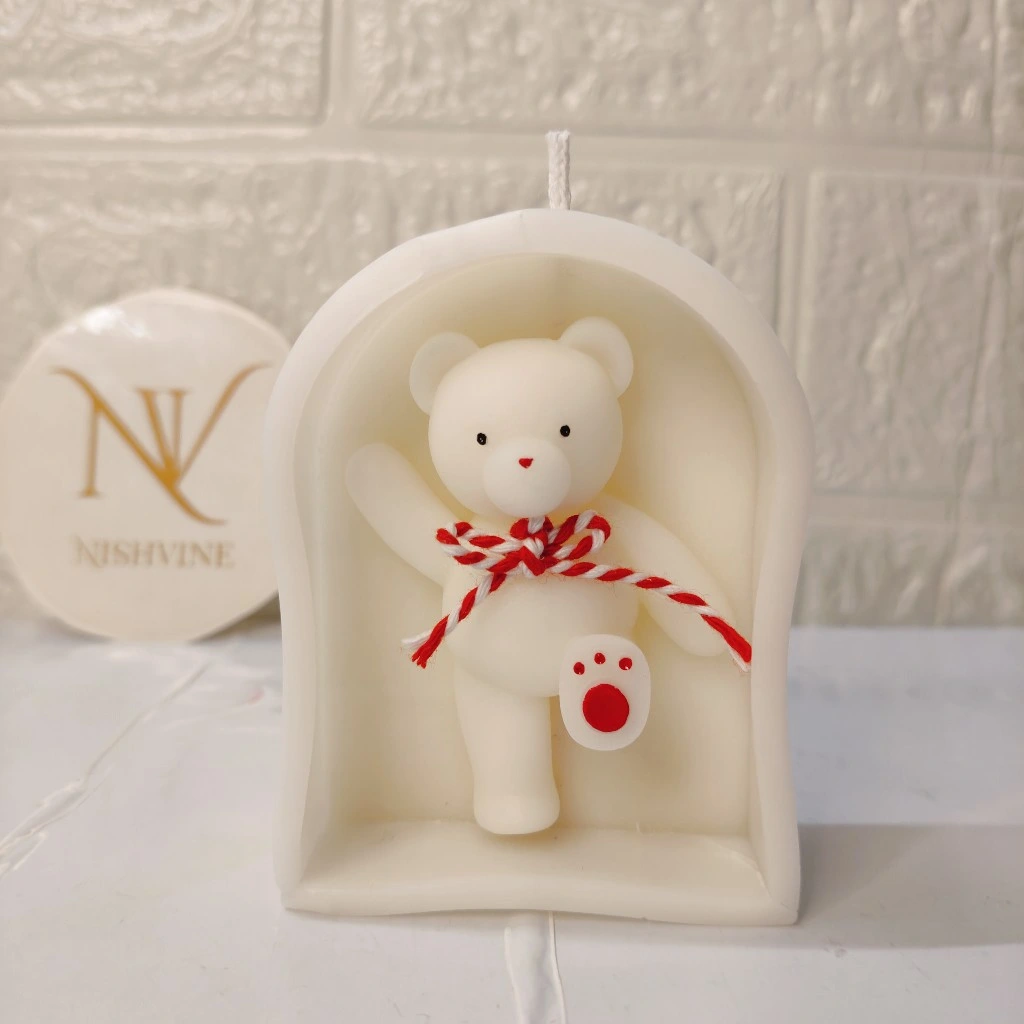 Bear in Frame Candle – Soy Wax Decorative