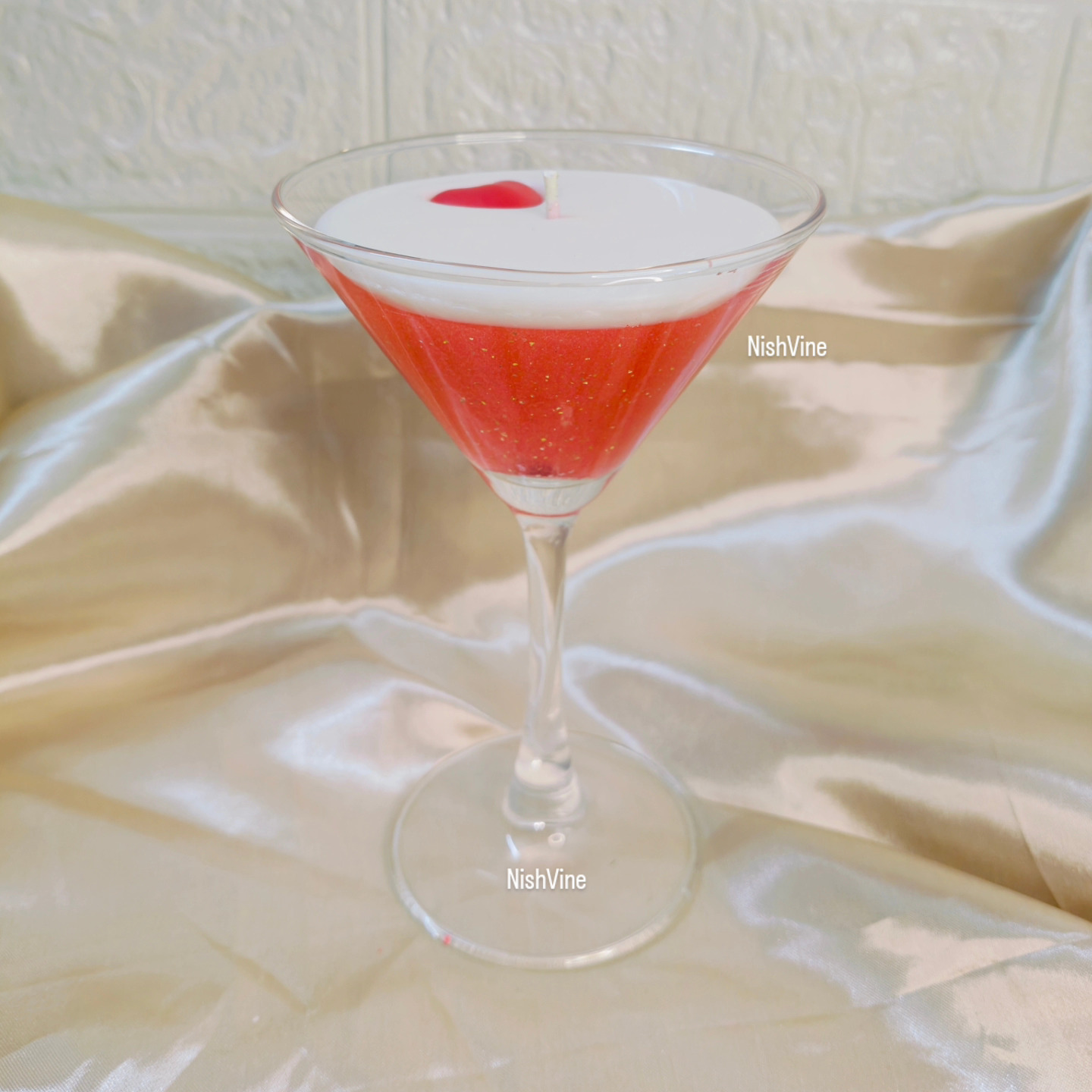 Cocktail Glass Candle