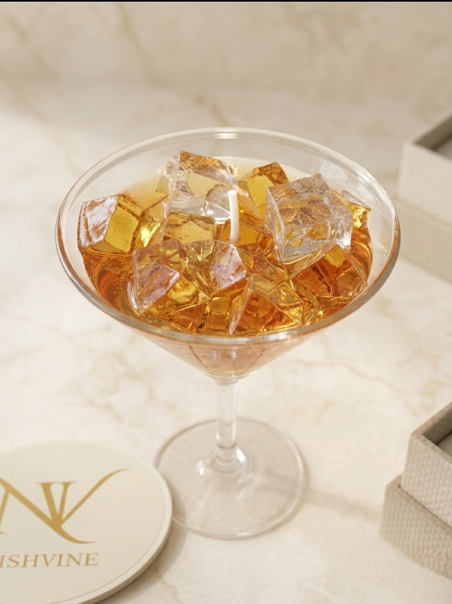 orange Martini Candle