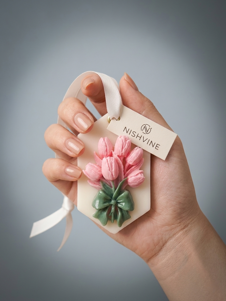 Wax Sachet – Pink Tulip Design