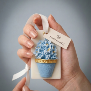 Rectangle Wax Sachet – Blue Flower Pot