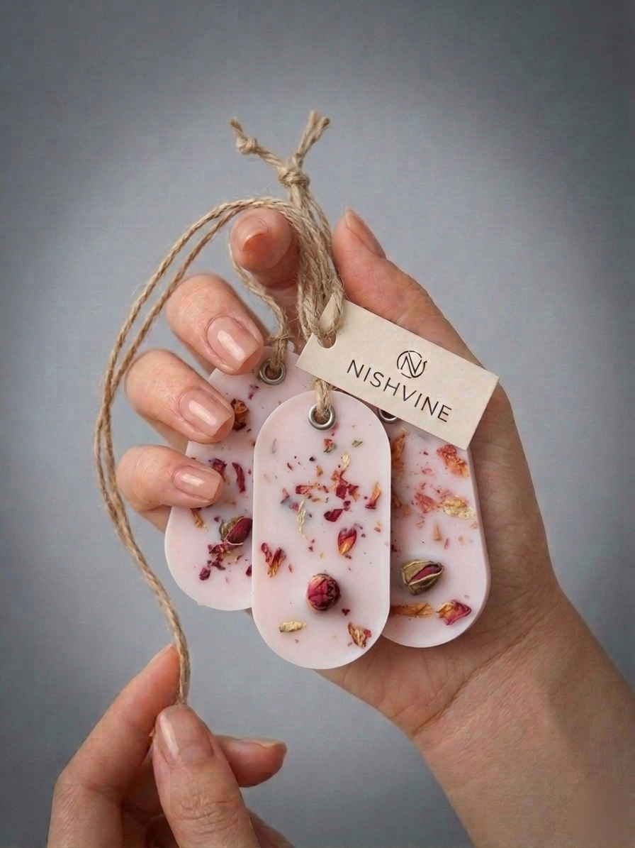 Wax Sachet – Handmade Pink Rose Petals Design