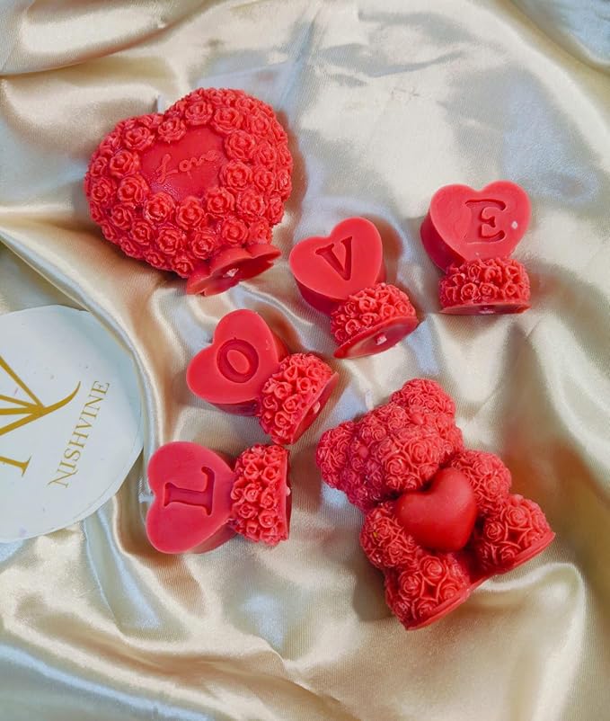 Love Rose Teddy Candle Hamper3